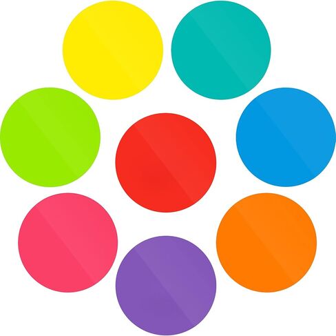 11 Inch Dry Erase Dots Removable Vinyl Dot Circle Whiteboard Marker Vinyl Stickers Dots Wall Decals for School Classroom Teachers Students Table Reminders (8 Pcs) in Saudi Arabia