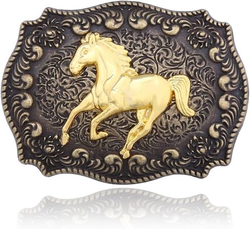 Ghost Skeleton Skull Belt Buckle for Men & Women, Western Style with Horse, Eagle, Long Horn Bull Design in Saudi Arabia