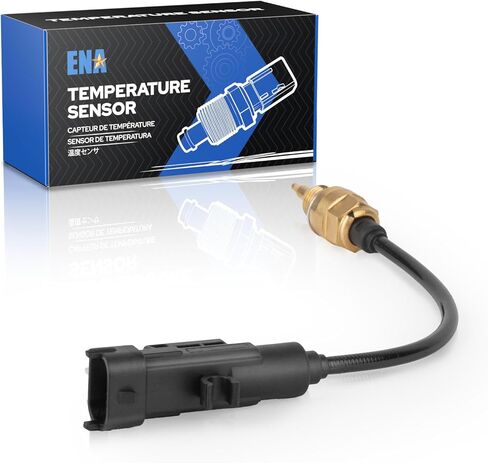 ENA Engine Coolant Temperature Sensor Compatible with Jeep Ram Fiat Dodge Chrysler Cherokee Compass Renegade ProMaster City Dart 500 500L 500X 1.4L 2.4L l4 2012-2023 Replaces TX237 68088241AA in Saudi Arabia