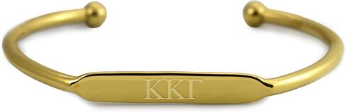 سوار نادي نسائي من Kappa Kappa Gamma سوار مطلي بالذهب عيار 18 قيراط قابل للتعديل مع حروف يونانية، هدية للنساء in Saudi Arabia