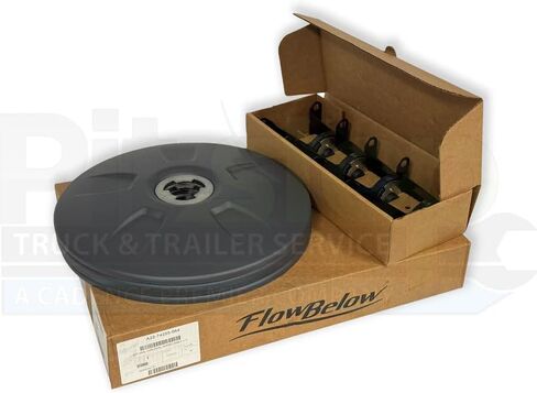 طقم أغطية عجلات متين وسريع التحرير (مجموعة من 4) - أغطية عجلات هوائية موفرة للوقود للجرار - تناسب عجلات مقاس 22.5 بوصة - رمادي in Kuwait