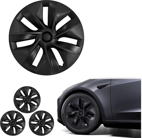 19 Inches Wheel Covers for Tesla Model Y 2024 2023 2022 2021, Hub Protection Accessory, Replacement for Model Y Rim Protector, ABS Hubcaps 4-Piece in Saudi Arabia