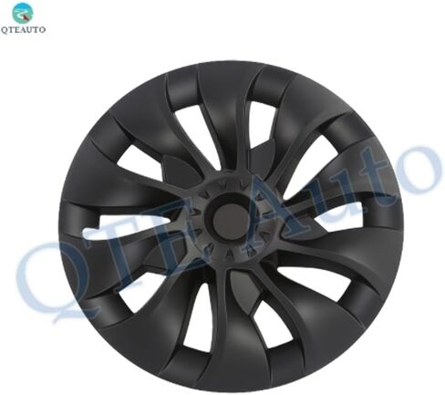 PM Auto Set of 4 Wheel Covers Big Cyclone Hubcaps Matte Black Direct Replacement for 2017-2023 Tesla 3 19 inch Without Highland in Saudi Arabia