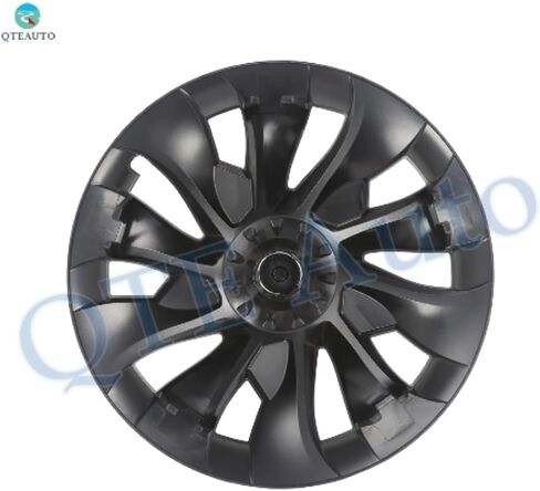 PM Auto Set of 4 Wheel Covers Big Cyclone Hubcaps Matte Black Direct Replacement for 2017-2023 Tesla 3 19 inch Without Highland in Saudi Arabia