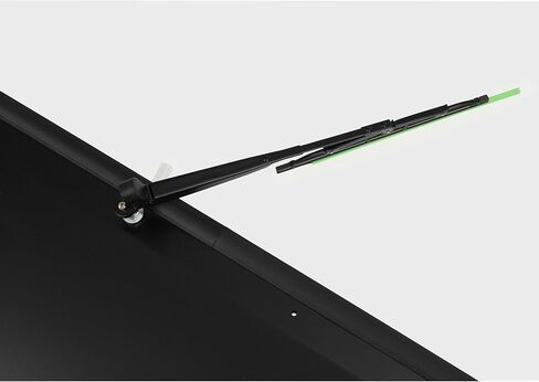 Front Glass Windshield Window Compatible with 2017+ Can-Am Maverick X3 W/Manual Wiper, Glass Windscreen with Aluminum Frame, Powder Coated Black in Saudi Arabia