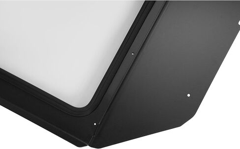 Front Glass Windshield Window Compatible with 2017+ Can-Am Maverick X3 W/Manual Wiper, Glass Windscreen with Aluminum Frame, Powder Coated Black in Saudi Arabia