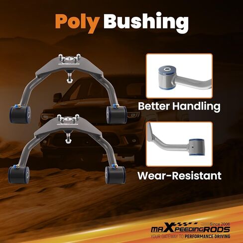 maXpeedingrods Upper Drop Alignment Arms for Chevy Silverado/GMC Sierra 1500 1999-2007 2WD/4WD Control Arm in Saudi Arabia