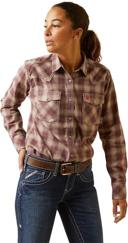 Ariat Women's Fr Oakley Retro Fit Snap Work Shirt in Saudi Arabia