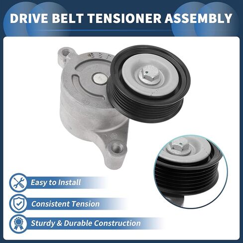 Belt Tensioner Drive Belt Tensioner Pulley Assembly for Mazda 2 2007-2015 No.ZJ3815980 Metal 1 Pc in Saudi Arabia