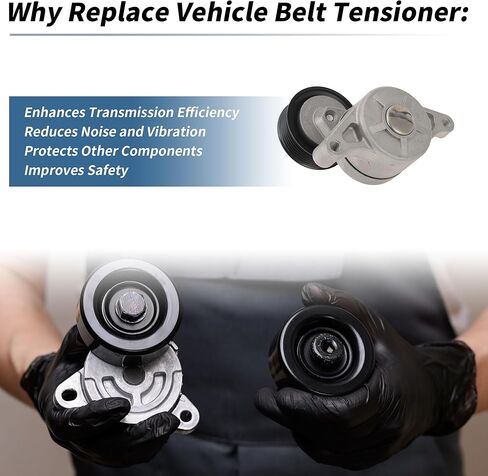 Belt Tensioner Drive Belt Tensioner Pulley Assembly for Mazda 2 2007-2015 No.ZJ3815980 Metal 1 Pc in Saudi Arabia