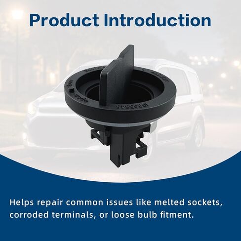 2Pcs Front Turn Signal Socket Fit for Ford Transit Connect 2010-2013 Replace 9T1Z13K371C 9T1Z-13K371-C ABS Material Socket in Kuwait