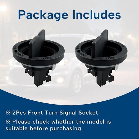 2Pcs Front Turn Signal Socket Fit for Ford Transit Connect 2010-2013 Replace 9T1Z13K371C 9T1Z-13K371-C ABS Material Socket in Kuwait