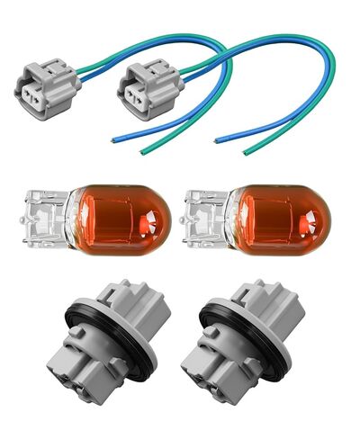 Turn Signal Corner Lamp Socket with Connector Pigtail and Bulb 2Pcs Fit for Toyota 4Runner 2003 2004 2005 Tacoma 2016 2017 2018 2019 2020 2021 Replace 90075-60028 81150-04270 in Saudi Arabia