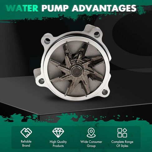 SCITOO 125-1830 AW4113 Engine Water Pump with Gasket for Lincoln for Mercury for ford Town Car Marauder Crown Victoria Grand Marquis Mustang Mark VIII Thunderbird Cougar 4.6L in Saudi Arabia