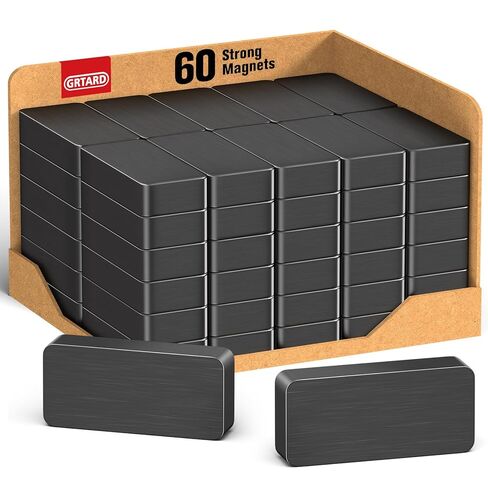 Grtard 12 Pack Heavy Duty Magnets Blocks, 1 7/8" x 7/8" x 3/8" Curtain Magnets, Craft Magnets, Ceramic Magnets for Crafts, DIY, Science Experiments, Fridge, Tool Room Whiteboard and Cruises. in Saudi Arabia