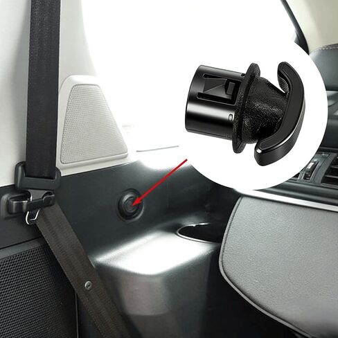 استبدال خطاف شبكة شحن خلفي لـ 4Runner 2010-2022، Lexus GX460 2010-2020 وLX570 2008-2011 - الجزء 64725-60020 مشبك مرساة مقصورة الأمتعة، أسود in Kuwait