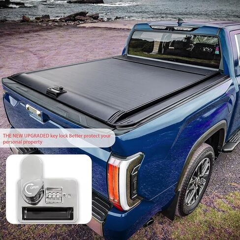 OSIAS 5.8FT Retractable Truck Tonneau Bed Cover for 2014-2026 Chevy Silverado/GMC Sierra 1500 (69") Truck Bed Password Lock in Saudi Arabia