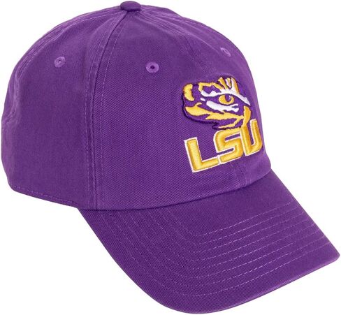 Desert Cactus LSU Louisiana State University Baseball Hat Tigers Geaux Brimmed Embroirderd Hats Cap Adjustable Cloth Strap Adult (Style H1) White in Saudi Arabia