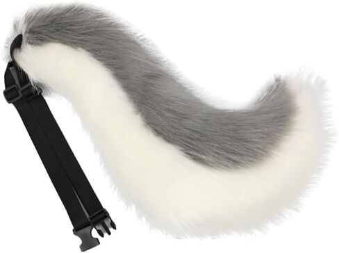 Faux Fur Wolf Tail Animal Big Tail Halloween Cosplay Costume Party Furry Tail in Saudi Arabia