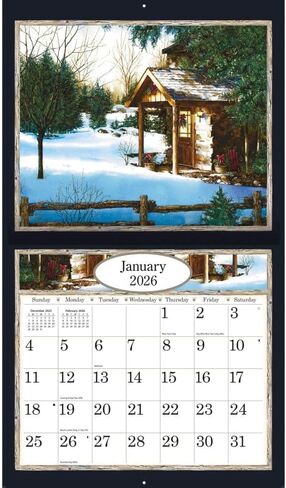Lang, Country Welcome Special Edition 2026 Wall Calendar, 12.5'' X 14'', 12-Month Calendar with Stapled Binding in Saudi Arabia