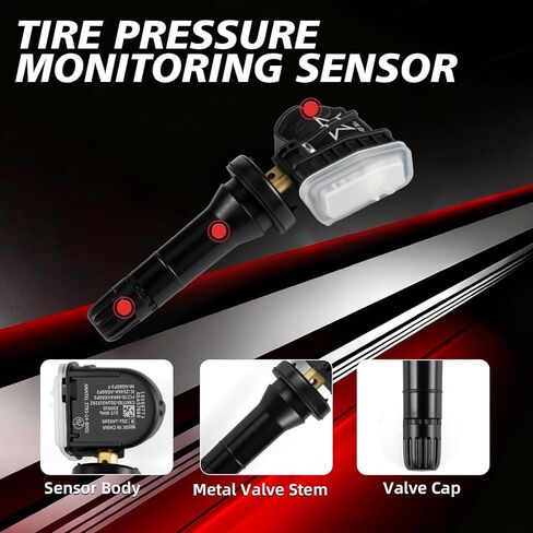 13598771 4PCS Programed TPMS Sensor Compatible with Chevrolet 2007-2016 Silverado 1500 2500hd 3500hd 2010-2015 Camaro for:2007-2016 GMC Acadia 2007-2020 Yukon Tire Pressure Sensor 315MHz in Kuwait