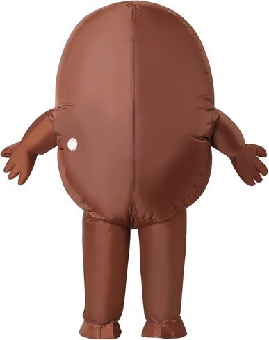 GOOSH Inflatables Costume for Adults Coffee beans Costume Men Women Funny Blow up Halloween Costume for Halloween Fancy Dress Party Cosplay in Kuwait