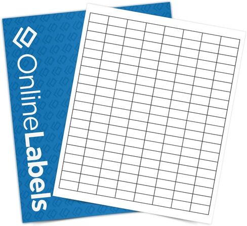 1 x 0.5 Extra Strength Barcode Labels - Pack of 16,000 Labels, 100 Sheets - Inkjet or Laser Printer - Online Labels in Saudi Arabia