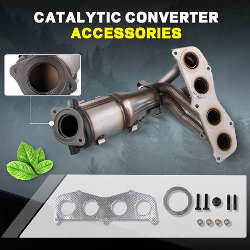 محول حفاز مع حشية لسيارة Toyota Camry 2007-2009 و2006-2008 Solara 2.4L, OE# 250510H011 250510H040 49291 (متوافق مع EPA) in Saudi Arabia