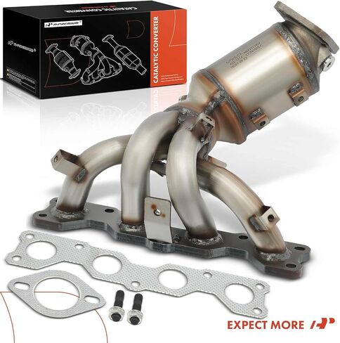 مجموعة المحول الحفاز لمشعب العادم الأمامي A-Premium متوافقة مباشرة مع Hyundai Sonata 2006-2008 وKia Optima 2006-2008، Rondo 2007-2008، 2.4L، متوافق مع EPA، استبدال # 2851025450 in Saudi Arabia