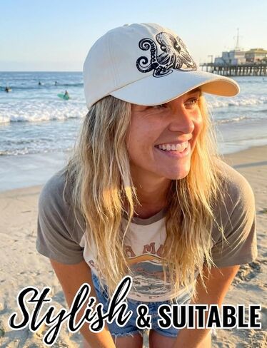InnoBeta Octopus Gifts for Women, Octopus Cap for Women Adjustable Embroidered Hat for Christmas Birthday in Saudi Arabia