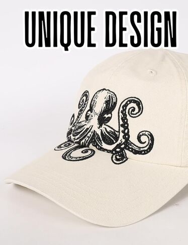 InnoBeta Octopus Gifts for Women, Octopus Cap for Women Adjustable Embroidered Hat for Christmas Birthday in Saudi Arabia