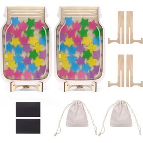جرة مكافآت مغناطيسية مخصصة - جرة مكافآت مكونة من قطعتين، (60 قطعة نجمة) جرة مكافآت رمزية مخصصة، مثالية لنظام مكافآت الفصل الدراسي، مخطط المهام المنزلية، تدريب السلوك الإيجابي للأطفال in Kuwait
