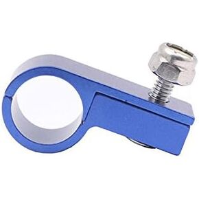 Autobahn88 Billet Aluminum Hose Clamp P Clip, for Braided Fuel Hose AN8 / 15.9mm (0.63"), Blue in Saudi Arabia