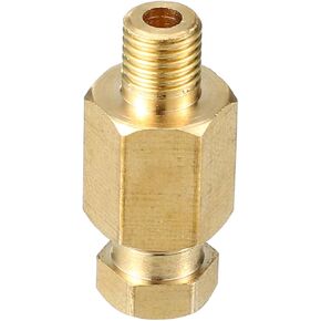 1 قطعة M6x0.75 ضغط تركيب نحاسي عالمي - محول موصل تركيب السيارة يناسب 6 مم - لون ذهبي نحاسي in Kuwait