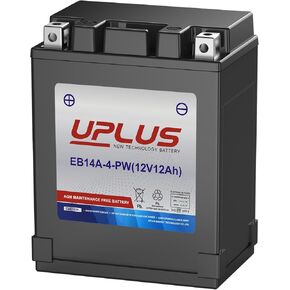 YB14A-A2, YTX14AH-BS UPLUS EB14A-4-PW Scooter Snowmobile UTV Motorcycle Battery Maintenance Free - Sealed AGM Powersports Batteries Compatible with Yamaha Honda Suzuki Kawasaki in Kuwait
