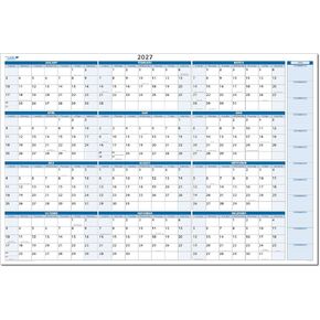 2027 Horizontal Dry-Erasable Wall Calendar 32" x 48" with next year planning area. Marker and Eraser included in Saudi Arabia