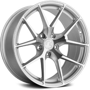 Aodhan AFF07 Custom Wheel - 19x8.5, 35 Offset, 5x112 Bolt Pattern, 66.6mm Hub - Silver with Machined Face Rim in Kuwait