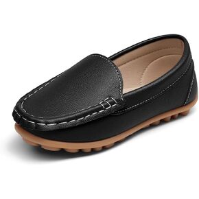 Haloumoning Boys Slip On Loafers Kids Dress Flats Shoes Casual Moccasins School Walking Shoes in Kuwait