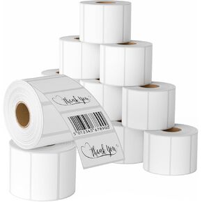 2x1 inches Thermal Labels, Roll of 1,000 SKU Labels, White Direct Thermal Sticker Labels, Compatible with Zebra, Rollo, Munbyn and Nelko Printers in Kuwait