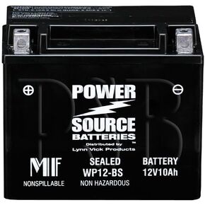 YTX12-BS, GTX12-BS, FTX12-BS, YTX12, ES12BS, 4011434 Replacement Battery 220cca High Performance WP12-BS Sealed AGM for Honda, Kawasaki, Suzuki, Yamaha, Triumph, Kymco, Polaris, Vespa, Piaggio Motorcycle, Scooter, ATV, UTV, Generator in Kuwait