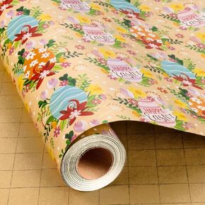 لفة ورق تغليف Flyhill Valentine's Puppy Love، نمط كلب وردي وقلوب بيضاء هدية قابلة للعكس لعيد الحب، والذكرى السنوية، وحفلات استقبال المولود الجديد، ومحبي الحيوانات الأليفة (17 بوصة × 33 قدمًا) in Kuwait