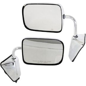 Garage-Pro المرايا الجانبية للسائق والركاب ضبط يدوي لدودج W250 D250 D150 D350 W350 W150 Ramcharger 1988-1993، كروم، استبدال المرآة الجانبية للسائق in Kuwait