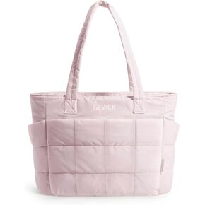 Expandable Tote Bag for Women, Lightweight Puffy Tote Bag with Compartments Quilted Shoulder Bag, in Saudi Arabia