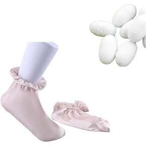 100% Mulberry Silk Sleeping Socks Luxurious Women Ultra-Thin Breathable Comfort Foot Care Sleep Protection Old Fashion in Saudi Arabia
