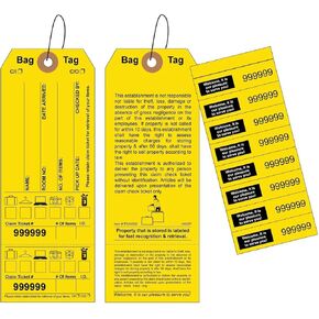 1000 بطاقة المطالبة بالأمتعة مع سلسلة مرفقة، مرقمة بشكل متتابع، مع صور الأمتعة، وملصقات الحقائب، وتذكرة المطالبة - علامات الحقائب لتخزين حقائب الفنادق والموتيلات. الحجم: 6 3/4 بوصة (ارتفاع) × 2 1/2 بوصة (عرض). in Kuwait