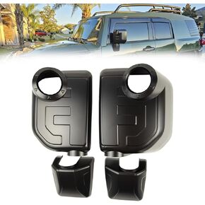 A Pair Black Car Mirror Cover for Toyota FJ Cruiser 2007 2008 2009 2010 2011 2012-2021 2022, Side Rearview caps, Tape-on Install in Kuwait