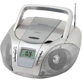 HANNLOMAX HX-322CD Portable CD Boombox with Radio, AM/FM Radio, Bluetooth, Aux-in, AC/DC Dual Power Source. (Battery not Included) (Red) in Kuwait