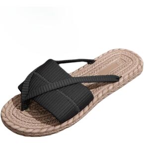 Women's Boho Vacation Open Toe Slides Flip Flop Sandals Slip On Beach Flat Sandals Slippers in Saudi Arabia