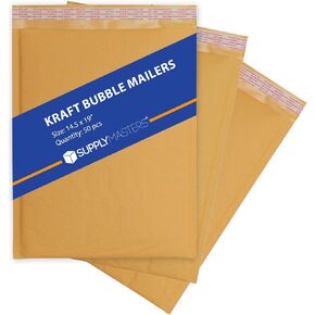 Kraft Bubble Mailers Padded Envelopes 14.5x19 inches I Padded Mailers & Shipping Envelopes I Shipping envelopes padded mailers I Large padded envelopes with bubble wrap envelope I 25 Pack Mailers in Kuwait