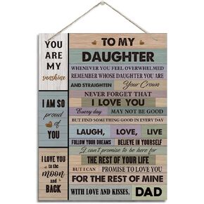 To My Dad, Dad Gift from Son, Wall Decor Art, Decorative Hanging Wood Signs, Fathers Day, Thanksgiving, Christmas, Birthday Gift for Dad, Love Dad Hanging Sign, I Am Because You Are So Much Of Me Sign in Kuwait